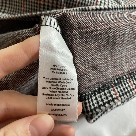 Talbots Houndstooth Plaid Career Blouse Size 1X Old Money Academia Preppy‎ - Picture 6 of 10